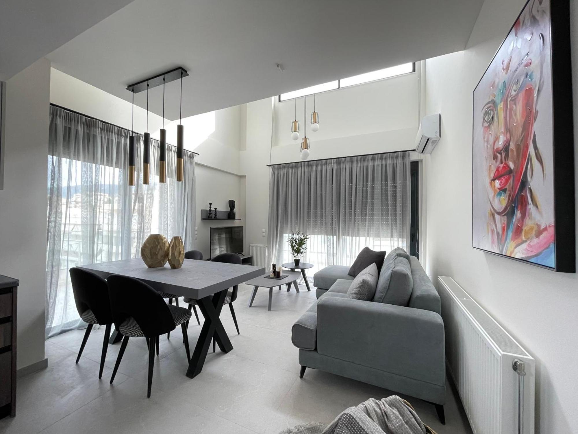 Gleaming Apartments Near Athens Metro Mall Bagian luar foto