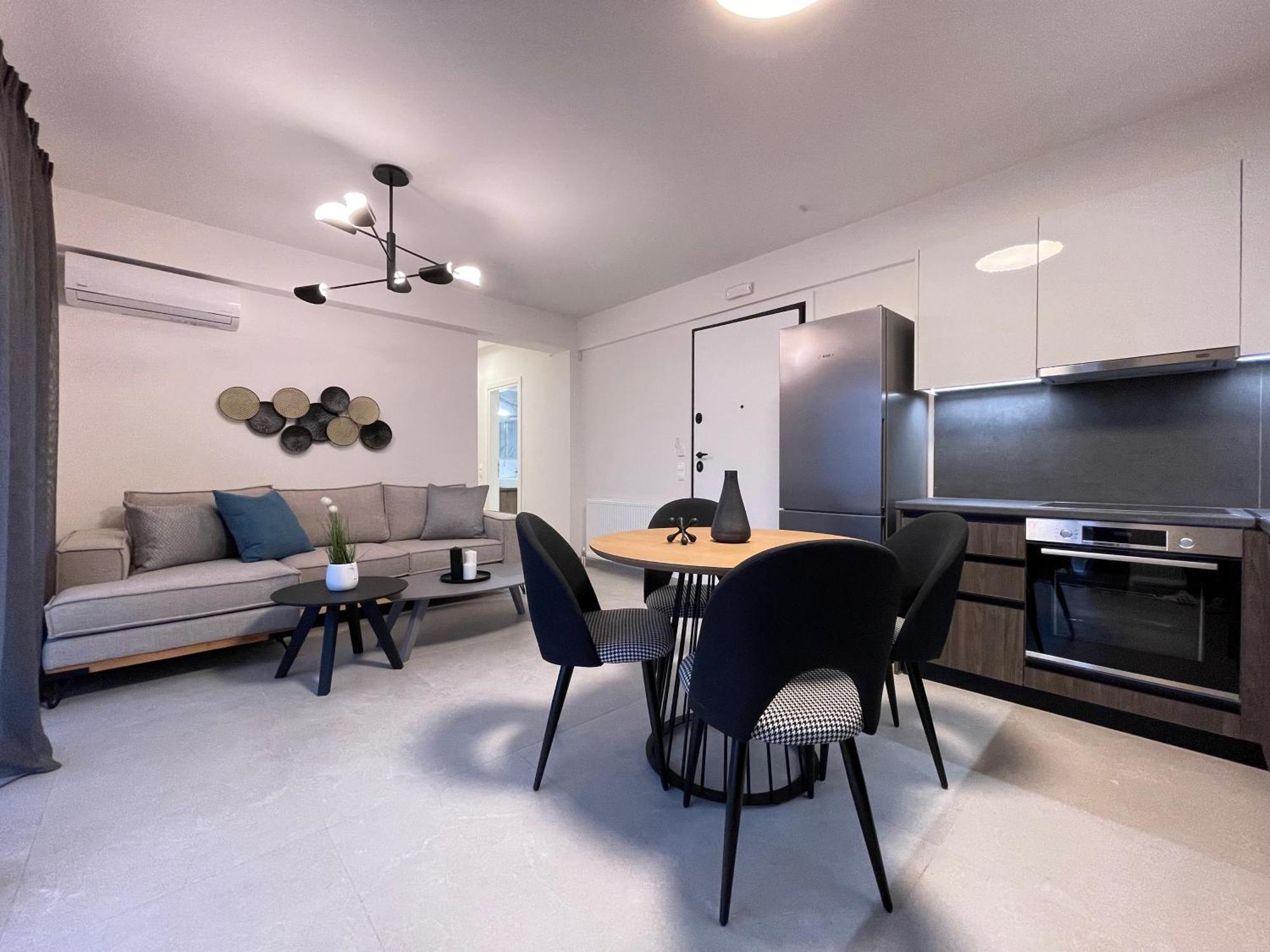 Gleaming Apartments Near Athens Metro Mall Bagian luar foto